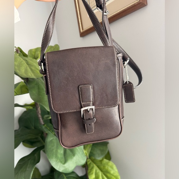 Coach Handbags - Coach Brown Leather Crossbody Bag #7775